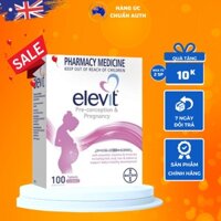 Viên uống Bổ sung Vitamin tổng hợp cho bà bầu của Úc Elevit Pregnancy Multivitamin 100 viên (SP2)