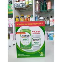 Viên Uống Bổ Sung Vitamin Tổng Hợp Centrum Adults for Home & Travel -  2 hộp tiện lợi dùng ở nhà và đi du lịch