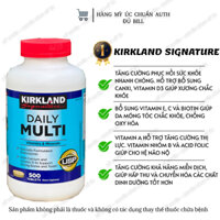 Viên uống bổ sung vitamin tổng hợp hàng ngày cho nam và nữ dưới 50 tuổi Kirkland Daily multi 500 viên