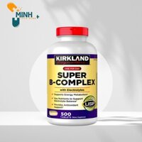 Viên uống bổ sung Vitamin tổng hợp Super B-Complex with Electrolytes Kirkland 500 viên