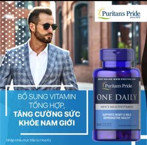 Viên uống bổ sung Vitamin và khoáng chất cho nam giới Puritan's Pride One Daily Men's Multivitamin 100 viên