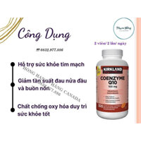 viên uống bổ tim mạch kirkland coenzyme q10 100mg - 300 viên