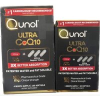 Viên uống bổ tim mạch  Qunol ultra coq10 120v và 30v
