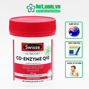 Viên uống bổ tim Swisse Ultiboost Co-Enzyme Q10 150mg 180 viên