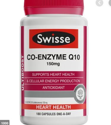 Viên uống bổ tim Swisse Ultiboost Co-Enzyme Q10 150mg 180 viên
