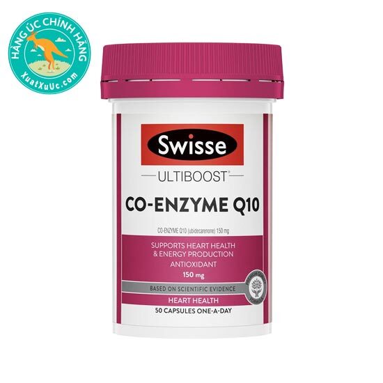 Viên uống bổ tim Swisse Ultiboost Co-Enzyme Q10 150mg 50 viên