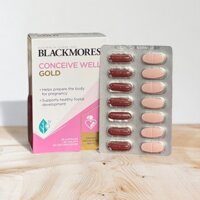 Viên uống bổ trứng tăng khả năng thụ thai Conceive Well Gold Blackmores 28 viên