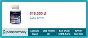 Viên uống bổ xương khớp Natures Aid Osteo Advance 60 Viên