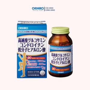 Viên uống bổ xương khớp Orihiro Glucosamine Chondroitin Hyaluronic Acid 270 viên