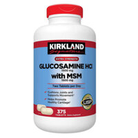 Viên uống bổ xương khớp Kirkland Glucosamine HCL 1500mg With MSM 1500mg - Lọ 375 Viên.