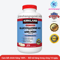 Viên uống bổ xương khớp Glucosamine HCI 1500mg 375 viên của Mỹ.