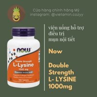 Viên uống Cải thiện mụn nội tiết L-Lysine | NOW