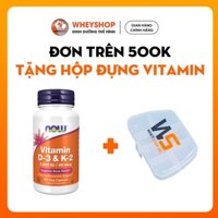 Viên uống cải thiện sức khỏe xương khớp Now Vitamin D3 K2 1.000IU/45mcg (120 viên) - WHEYSHOP.HANOI