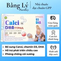 Viên uống Calci DHA TTPHA - giúp bổ sung canxi và vitamin D3, hỗ trợ phát triển chiều cao, giảm còi xương (Hộp 60 viên)