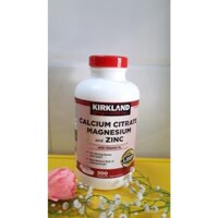 viên uống calci kẽm magie kirkland calcium magnes calci zinc 500v canxi kẽm của mỹ