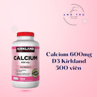Viên Uống Calcium 600 mg + D3 Của Kirkland chai 500 viên - Canxi Kirkland của mỹ