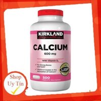 Viên Uống Calcium 600mg + D3 Của Kirkland 500 viên - Canxi Kirkland Mỹ