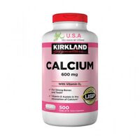 Viên Uống Calcium 600mg + D3 Kirkland Bổ Sung Canxi