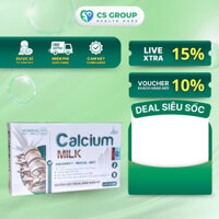 Viên Uống CALCIUM MILK Bổ Sung Canxi Và Vitamin D3 Cải thiện tình trạng Còi Xương Trẻ Loãng Xương Người Lớn Hộp 30 Viên