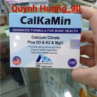 Viên uống CALKAMIN hộp 30 viên giúp bổ sung Canxi,D3,K2,Magie cho cơ thể