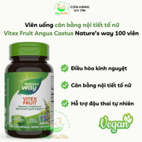 Viên uống cân bằng nội tiết tố nữ Vitex Angus Castus Natures way 400mg 100 viên.