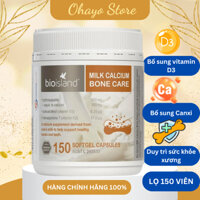 Viên uống canxi hữu cơ Bioisland Milk Canxi Bon Care 150 Viên của Úc giúp phát triển hệ xương;Canxi sữa hữu cơ Bioisland