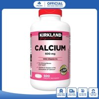 Viên Uống Canxi Kirkland Calcium + D3 Kirkland Giúp Xương Săn Chắc, Phát Triển Cơ Xương ( Hộp 500 viên )