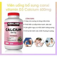 Viên uống Canxi Kirkland Calcium 600mg + D3