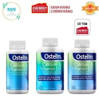 Viên uống Canxi Ostelin Canci & Vitamin D3 130 viên-275 viên-300 Viên CANXI BẦU❣ NGƯỜI GIÀ LOÃNG XƯƠNG❣ TRẺ THẤP CÒI