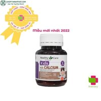 Viên uống canxi sữa Healthy Care Milk Calcium, Úc (60 viên) trị biếng ăn, còi xương chậm mọc răng cho bé từ 4 tháng tuổi