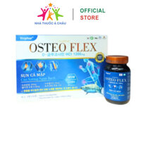 Viên uống cao xư ơn g ngựa bạch Osteo Flex Hadiphar Hỗ trợ xương kh ớ p - Hộp 2 lọ x 30 viên