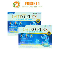 Viên uống cao xương ngựa bạch Osteo Flex Hadiphar Hỗ trợ xương khớp - Hộp 2 lọ x 30 viên