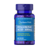 Viên uống cấp nước, đẹp da Puritan’s Pride Hyaluronic Acid 100mg 60 viên
