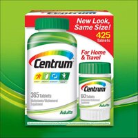 Viên uống Centrum Adults Multivitamin dành cho người dưới 50 tuổi - loại 425 viên