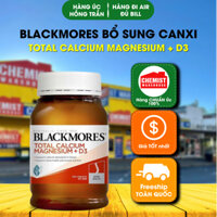 Viên Uống Chắc Khỏe Xương Blackmores Total Calcium Magnesium + D3 Bổ Sung Canxi, Magie Và D3 200v