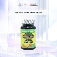 Viên uống Chewable Papaya Enzyme bổ sung sức khỏe Nature`s Blend