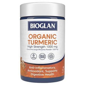 Viên uống chiết xuất nghệ Bioglan Superfoods Organic Turmeric 1000mg 100 viên