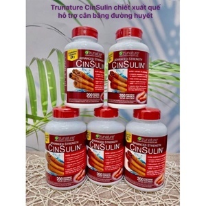 Viên uống chiết xuất từ vỏ quế Trunature Advanced Strength CinSulin 170 viên