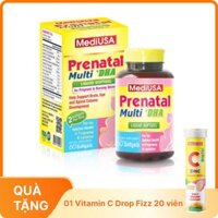 Viên uống Cho Bà Bầu MediUSA Prenatal Multi Dha (Hộp 60 viên)