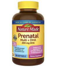 Viên uống cho bà bầu Nature Made Prenatal Multi + DHA loại 150 viên