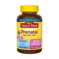 Viên uống cho bà bầu Nature Made Prenatal Multi DHA loại 150, 90 viên của Mỹ (Mẫu mới)