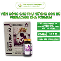 Viên Uống Cho Phụ Nữ Cho Con Bú Prenacare DHA Formum  Bổ Sung Vitamin & Khoáng Chất Hộp 30 Viên