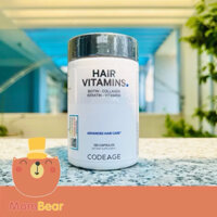 Viên Uống Cho Tóc Code Age, Viên Uống Kích Thích Mọc Tóc, Khỏe Nang Tóc Và Chống Bạc Codeage Vitamins Hair 120 viên