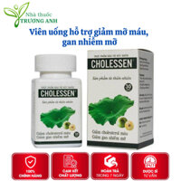 Viên uống Cholessen hỗ trợ giảm mỡ máu, gan nhiễm mỡ. Lọ 30 viên
