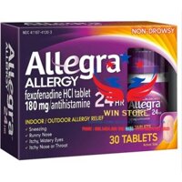 Viên uống chống dị ứng - Allegra Allergy [ Purple ]