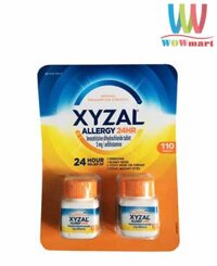 Viên uống chống dị ứng XYZAL Allergy 24hr 110 viên