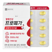 Viên uống Chong Kun Dang Health Promega Omega 3 Triple Long-Layered lưu thông máu, cải thiện trí nhớ