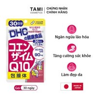 Viên uống chống lão hóa da DHC Nhật Bản Coenzyme Q10 thực phẩm chức năng bổ sung vitamin C làm đẹp da hỗ trợ não bộ 30 ngày TA-DHC-COE30