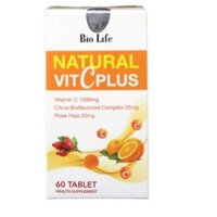 Viên uống chống lão hóa da và tăng cường sức đề kháng Dr. Life Pure Vitamin C Plus - BIO LIFE– 1000mg