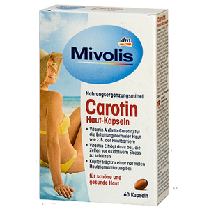 Viên uống chống nắng Das Gesunde Plus Carotin 60 viên